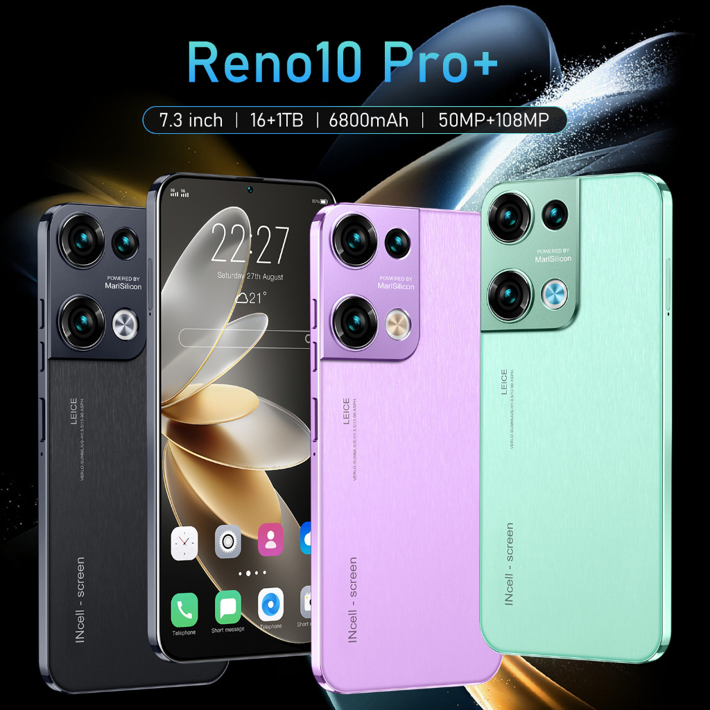 2024爆款手機 Reno10 Pro+真4G 7.3寸 1300萬像素12+512安卓11智能手機28925
