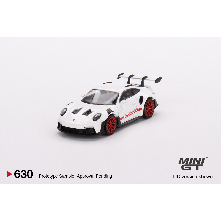 玩具偉富 預購23年12月 MINI GT 630 保時捷 911 (992) GT3 RS 白 火焰紅線