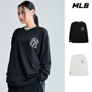 MLB 背後大Logo長袖T恤 道奇/洋基隊 (3ATSB0334-兩色任選)【官方旗艦店】