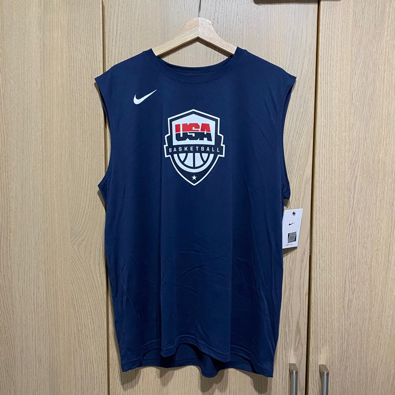 Nike USA Basketball Sleeveless  美國隊 背心 無袖 寬肩背心 練習衣