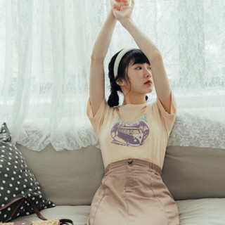 OB嚴選 快乾復古印花短袖上衣(女款)《KL1308》日系/大尺碼/現貨/女裝