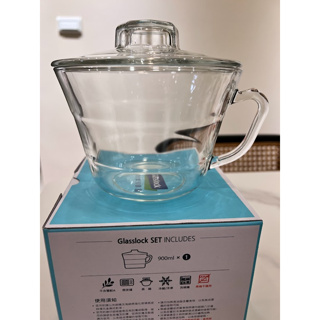 ♾️1491 雜貨屋♾️ Glasslock 強化玻璃可微波泡麵碗 900ml