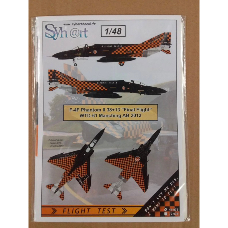 1/48 F-4E F-4EJ HASEGAWA 德軍紀念彩繪 特別圖裝 貼紙