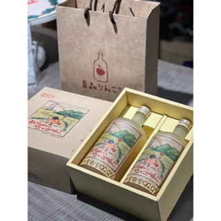 ✨最新效期✨日本青森100%蘋果汁 2罐裝 超美禮盒組 (720ML/罐) 附贈提袋 免運【現貨/雙北當日送達/開發票】