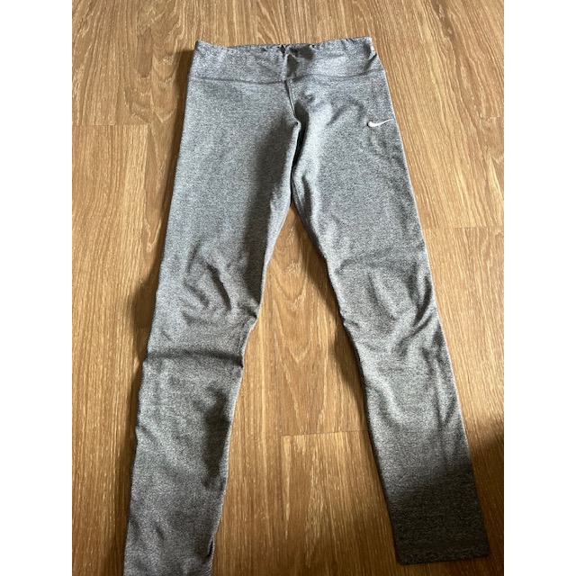 NIKE DRI-FIT灰色排汗貼身/貼腿運動褲M號