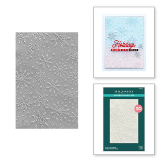 『牧莎記事』Spellbinders 3D深度浮雕壓模 模浮雕片雪花SNOWFLAKES-美國進口SPD-E3D-042