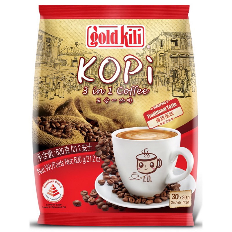 新加坡 gold kili 即溶咖啡 咖啡粉 咖啡包 濾掛式咖啡 三合一 單包賣場