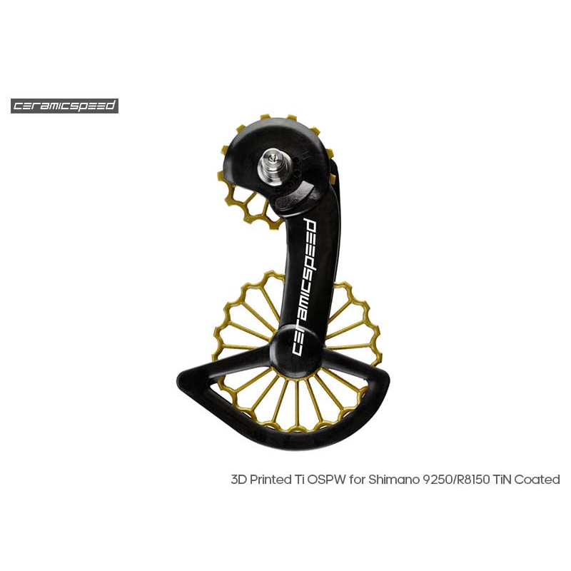 CeramicSpeed 3D 列印鈦合金 金色 Shimano 9250/R8150 TiN 13+19 鍍層加大導輪