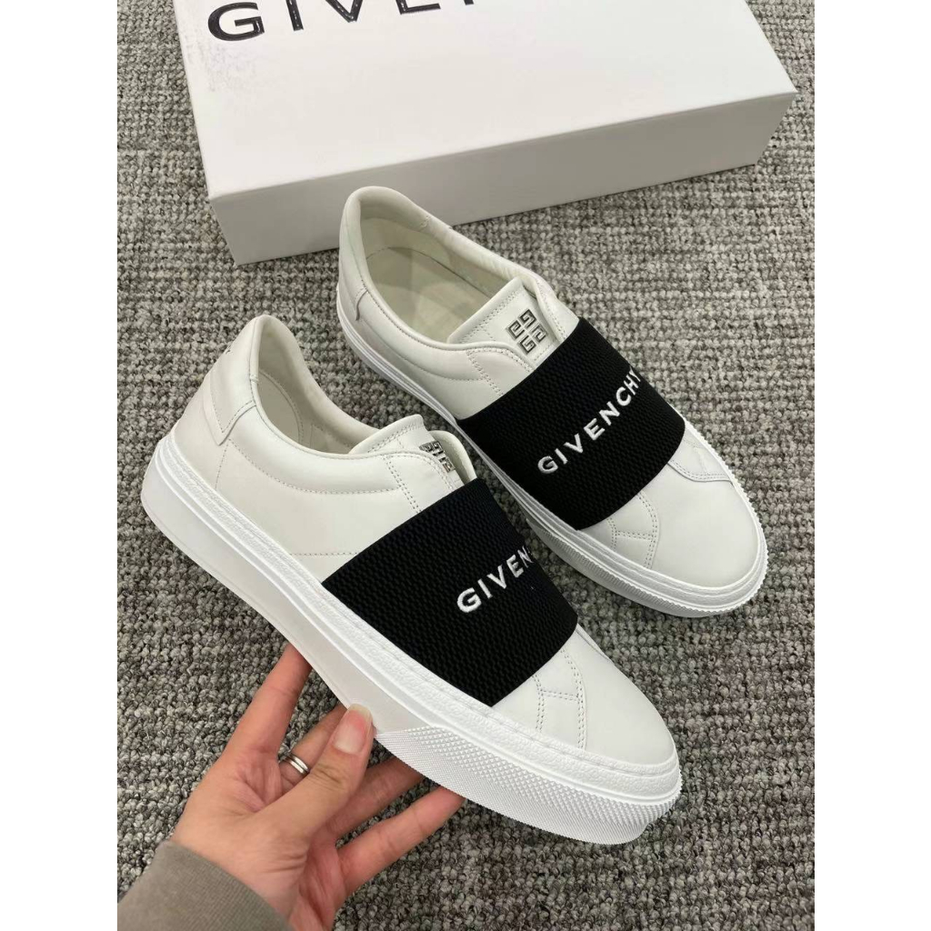 ♚KK SHOP♚ 預購 Givenchy 織帶皮革運動鞋 繃帶鞋 BH005XH14X-116