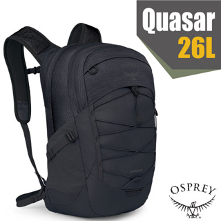 【美國 OSPREY】專業輕量多功能後背包 Quasar 26/雙肩包 日用通勤電腦書包 適上班 上學 旅遊_黑