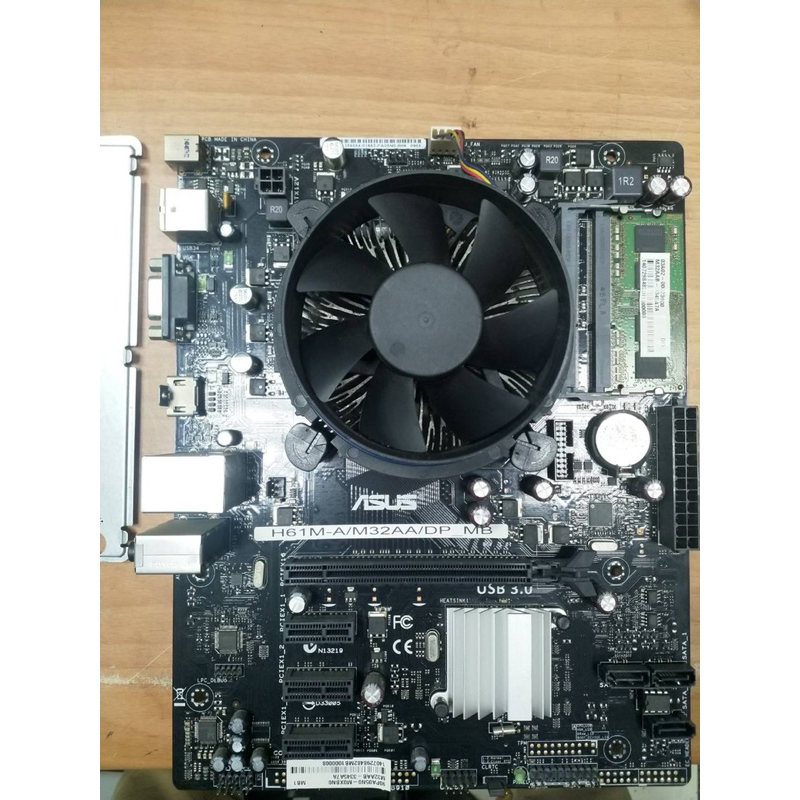 ASUS華碩 H61M-A  M32AA+ i5-3340 +4GB-拆機良品