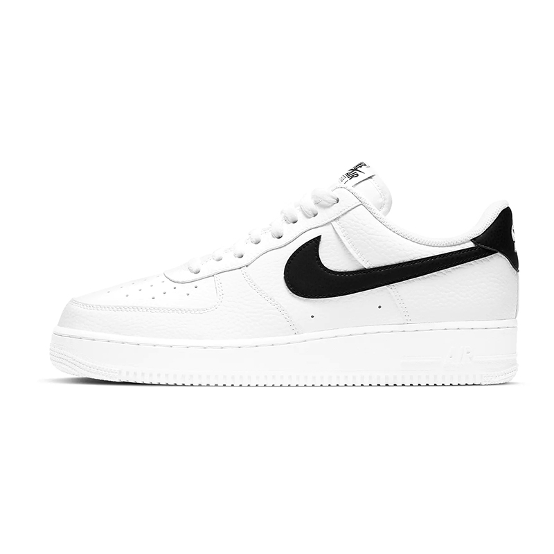 Nike 休閒鞋 Air Force 1 '07 白 黑勾 荔枝皮 男鞋 CT2302-100 現貨