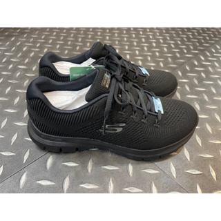 全黑 SKECHERS FLEX APPEAL 4.0 防水運動鞋