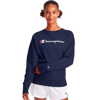 冠軍 Champion 印花LOGO 薄刷毛 大學Tee 現貨 美版 藍色 女生 美國姐妹屋