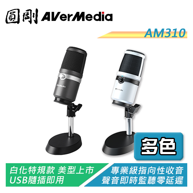 圓剛 AM310 黑鳩 高音質USB麥克風 電競/直播/錄音/練唱/演奏專用【電子超商】