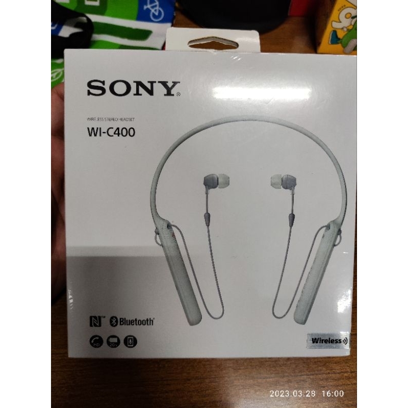 SONY 頸掛式無線入耳式耳機 WI-C400 （白色）