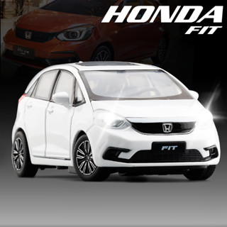 【MRW】1:32 HONDA 本田 FIT 模型 合金 聲光 回力 車門可開 模擬合金 裸包裝