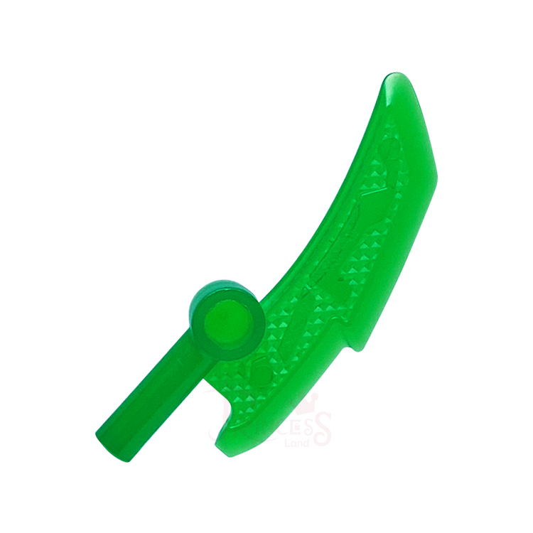 公主樂糕殿 LEGO 樂高 70593 旋風忍者 武器 刀 刀片 大刀 透明綠色 18950 C019