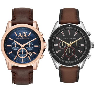 A│X Armani Exchange 探險家三眼計時 皮錶 男錶 【Watch On-line Store 】