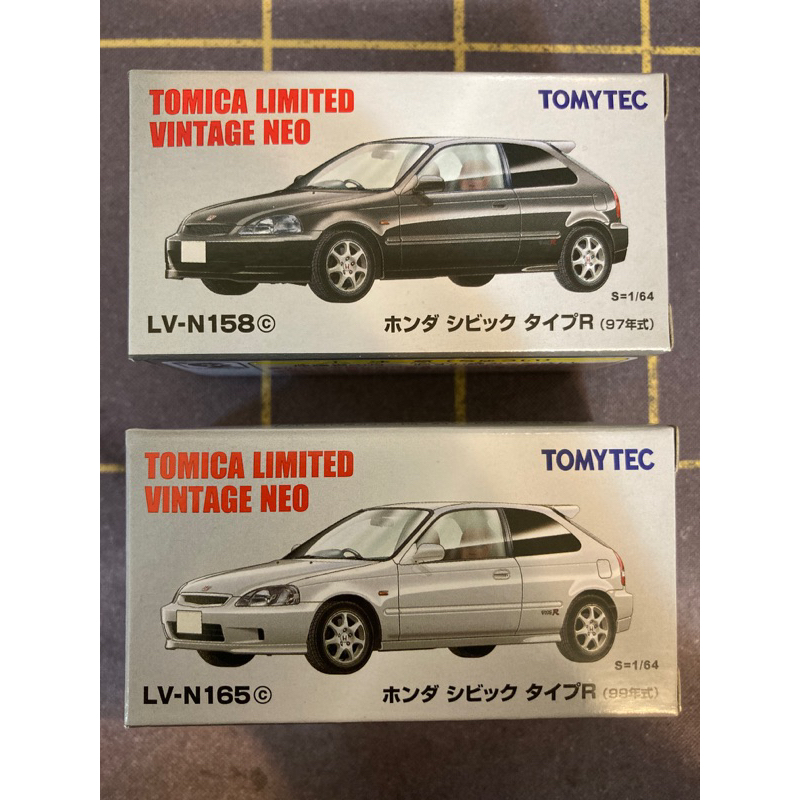 tomica tlv n-158c、165c 本田CIVIC TypeR