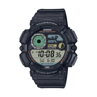 CASIO卡西歐 數位/指標 十年電力 月相資訊 釣魚指示器 WS-1500H-1A 50.1mm