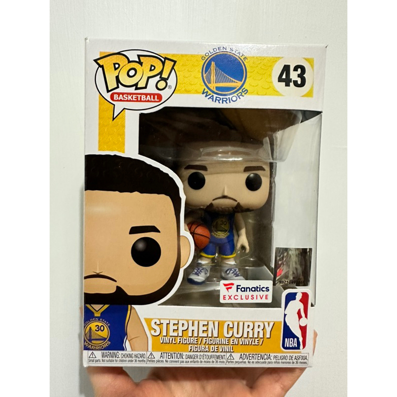 Funko pop NBA 金州勇士隊 Stephen Curry Fanatics 通路貼