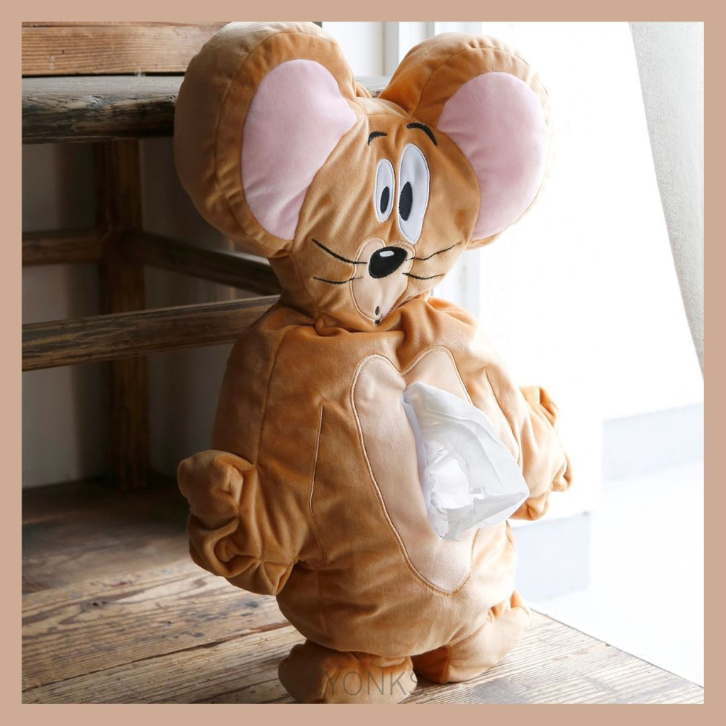 【J.YONKS】|預購| 湯姆貓與傑利鼠 面紙盒 面紙套 傑利鼠 娃娃 居家生活 日本代購 衛生紙收納