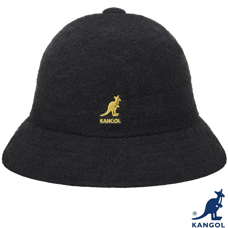 KANGOL - 0397BC BERMUDA CASUAL BUCKET 毛巾布 鐘型帽 漁夫帽 (黑金色) 化學原宿