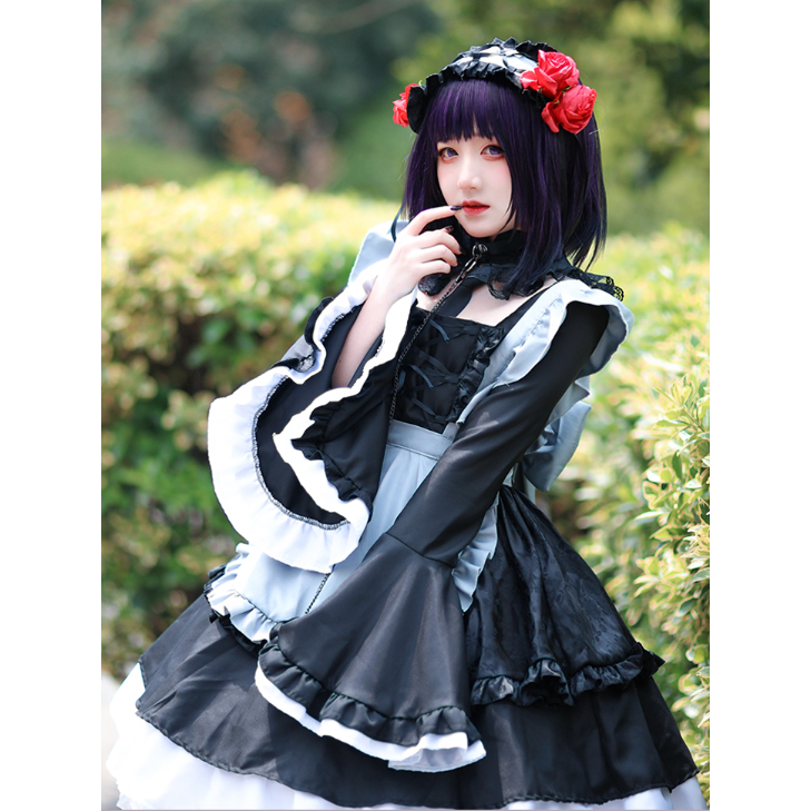 台灣出貨 加急免運 更衣人偶墜入愛河喜多川海夢女仆cos 黑江雫 cos服裝 黑江雫cos 海夢cos 園遊會 萬聖節