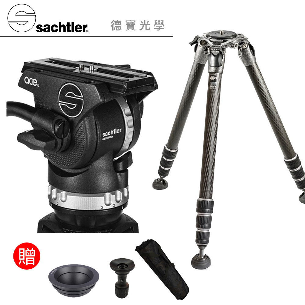 [送三千元好禮]Sachtler  ACE XL + GITZO GT3543LS  飛羽 攝錄影 大三叉 德寶光學