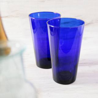 | 十煦 | LIBBEY湛藍色/鈷藍色玻璃杯/啤酒杯 美國製餐具
