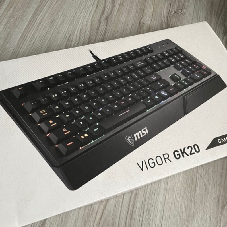 ☀️全新☀️MSI VIGOR GK20 TC 薄膜式電競鍵盤（有注音）