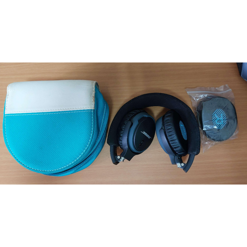 bose soundlink wireless headphones 無線耳機+收納盒+替換耳罩 (二手)