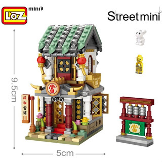 【樂爸積木玩具城】微型積木╳LOZ 1723 當鋪 老街 商店街