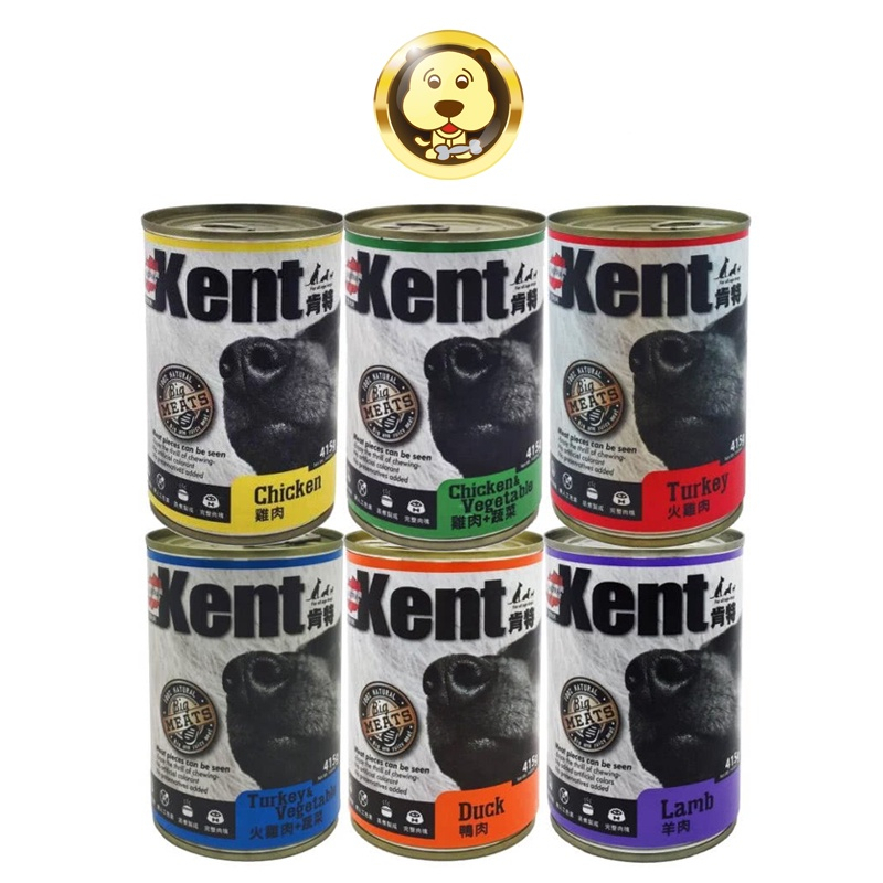 Kent 肯特 奧地利 肯特犬罐 KT 415g 多種口味任選 狗罐頭 主食罐 肯特狗罐【三個寶】