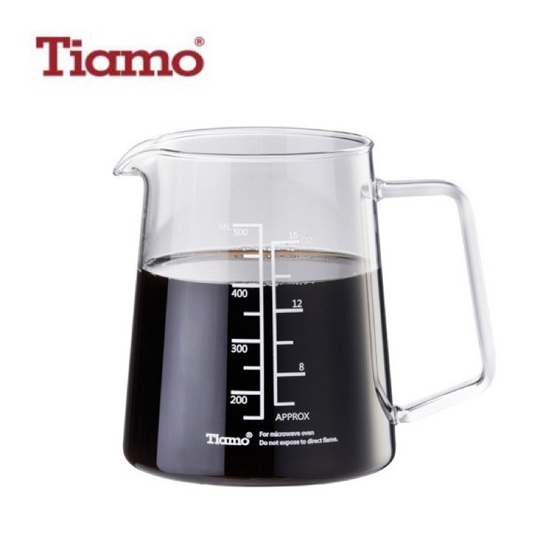 現貨 Tiamo 玻璃量杯 500ml  HG2198 有柄 咖啡壺 下壺 咖啡分享壺