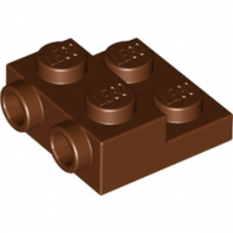 【小荳樂高】LEGO 紅棕色 2x2x2/3 側帶2豆薄板 2 Studs on Side 99206 6146301