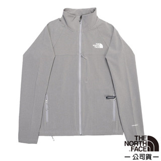 【The North Face】男新款 可調節防風防潑水外套/軟殼夾克 WindWall.輕量機能運動風衣 灰 49ER