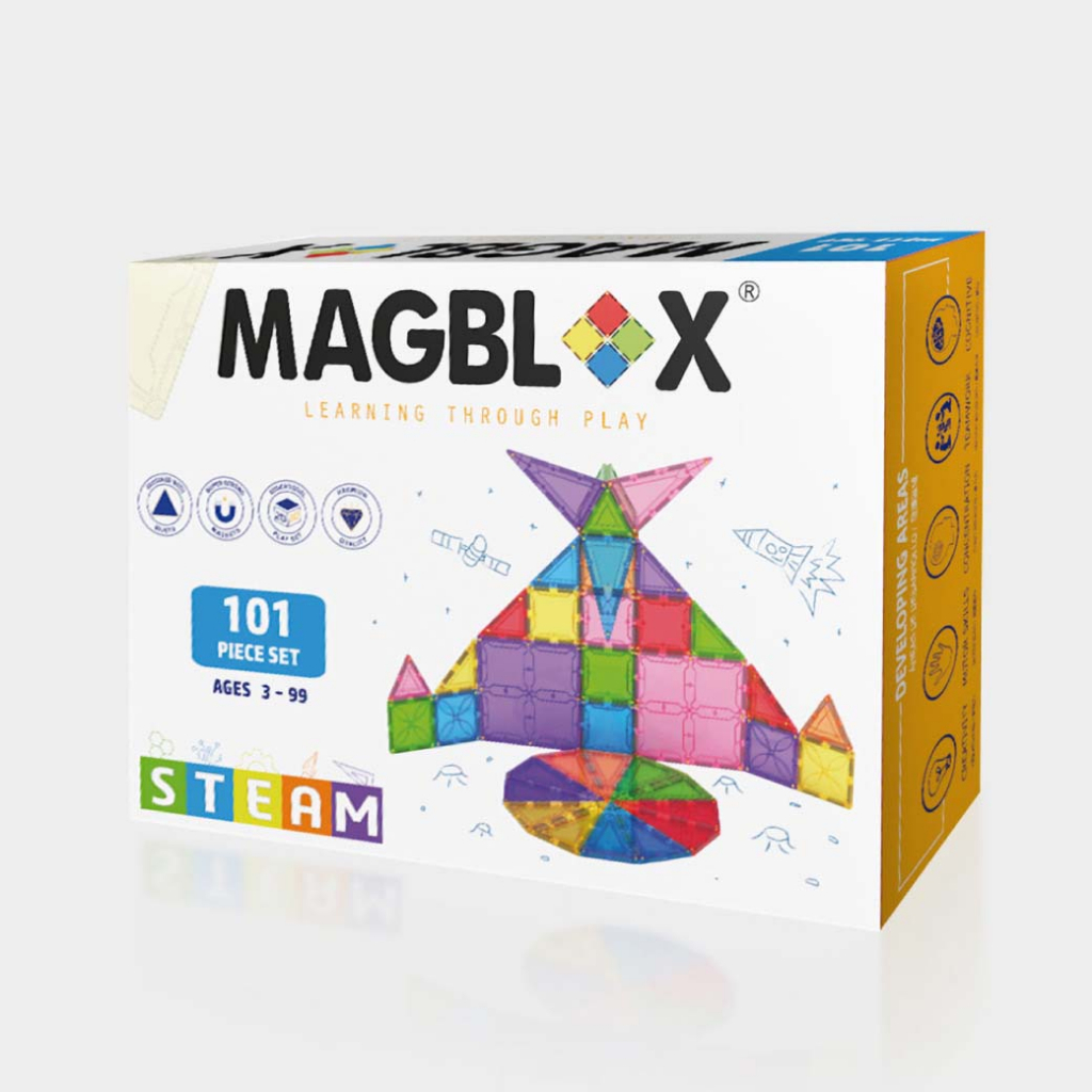 澳洲 Magblox® 美學磁力片/ 101pcs set/ 繽紛經典組 eslite誠品