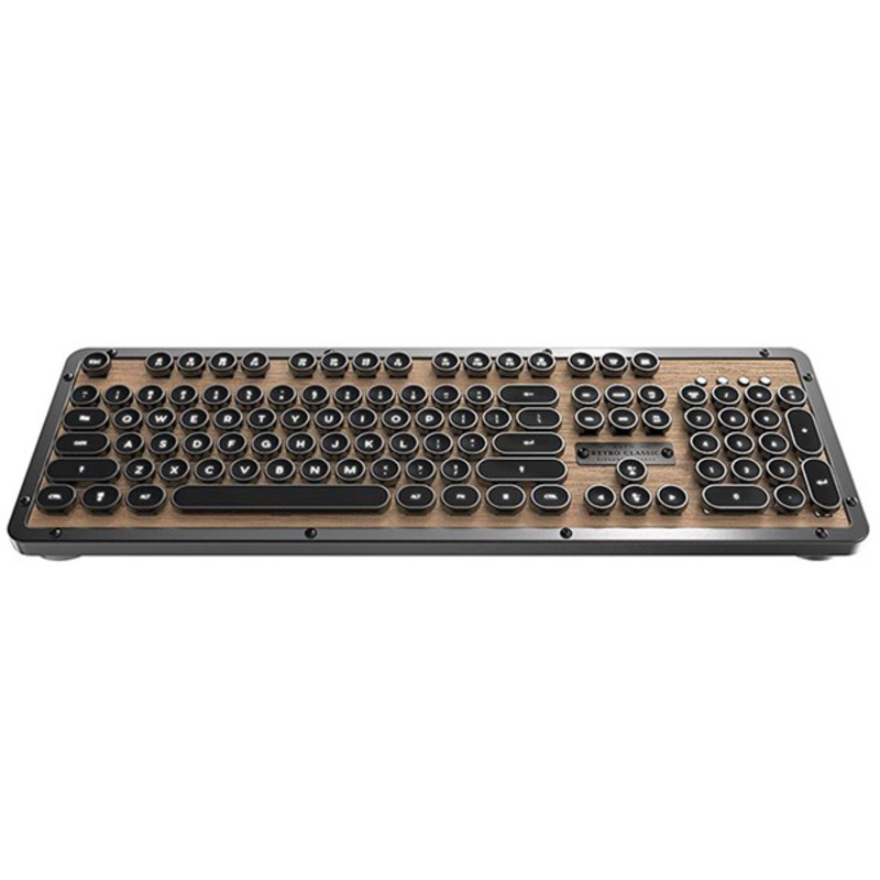 AZIO RETRO CLASSIC ELWOOD BT 核桃木復古打字機鍵盤 藍芽無線