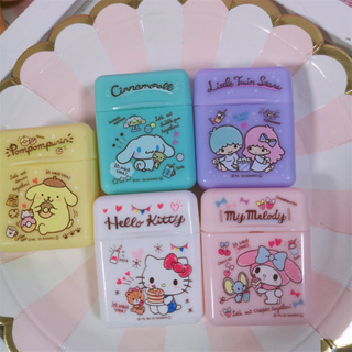 Sanrio三麗鷗美樂蒂布丁狗雙子星卡通迷你收納盒小藥盒便攜香皂片盒有現貨