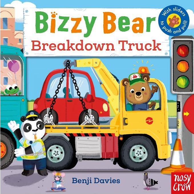 Bizzy Bear: Breakdown Truck/Bizzy Bear 拖吊車 翻拉推硬紙板遊戲書/Benji Davies eslite誠品