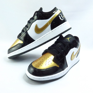 NIKE AIR JORDAN 1 LOW SE(GS) 大童 女休閒鞋 DR6970071 黑白金~iSport愛運動