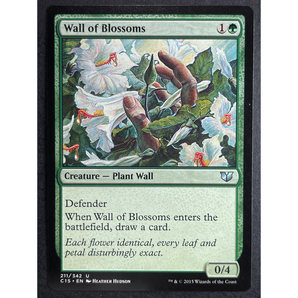 [Lucky] 🌸魔法風雲會 MTG🌸 指揮官禮盒 2015 (C15) 花叢之牆 Wall of Blossoms