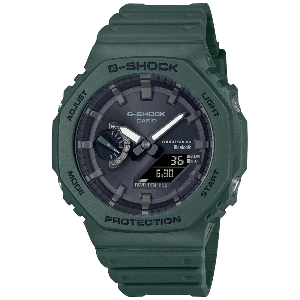 CASIO卡西歐 G-SHOCK 太陽能 藍牙 農家橡樹腕錶 GA-B2100-3A