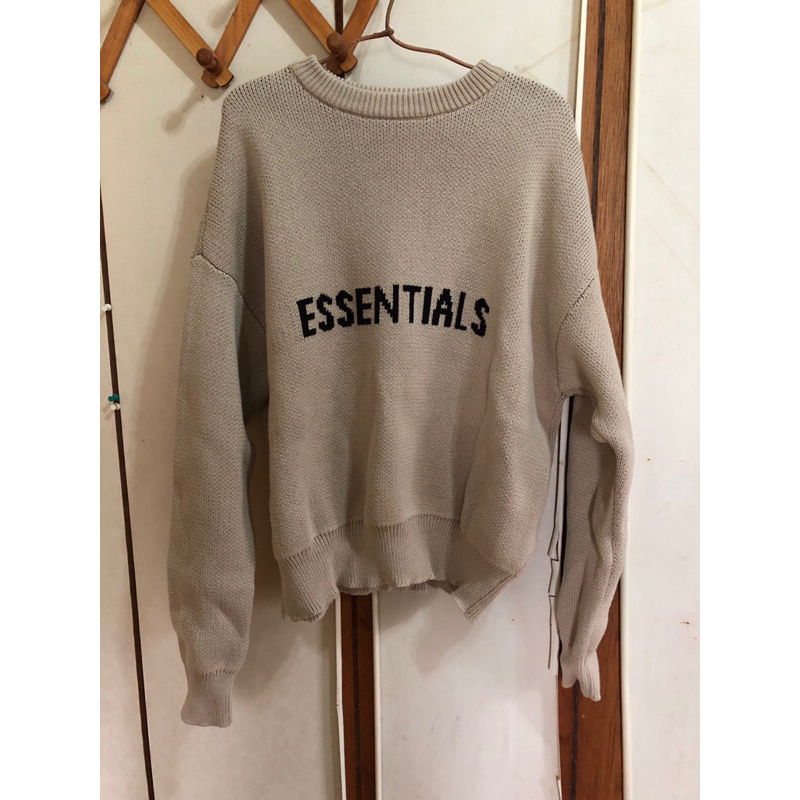 FOG fear of god essentials 厚磅毛衣 厚磅針織 二手衣