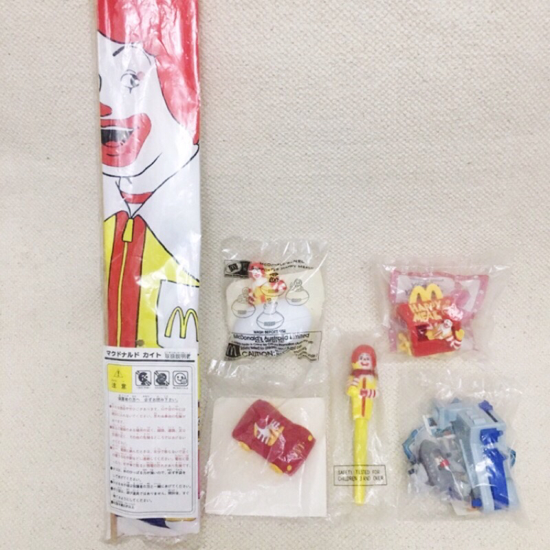 {單售} 1980～2000 麥當勞 兒童餐玩具 麥當勞叔叔集合 共六款 全新原裝袋 未拆封