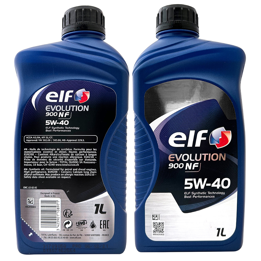 【車百購】 ELF EVOLUTION 900 NF 5W40 全合成機油 引擎機油