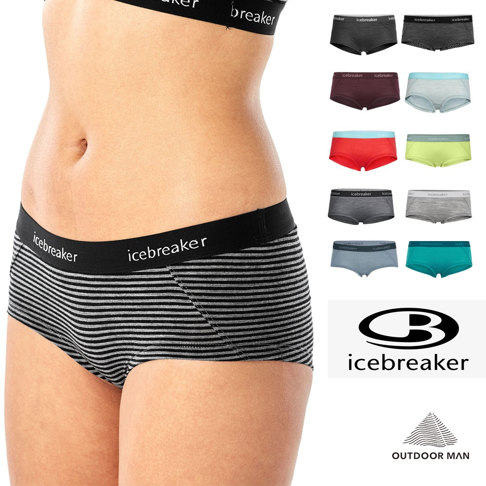 [Icebreaker] 女款 Sprite Hot Pants 美麗諾羊毛四角內褲 排汗抗臭 IB103023