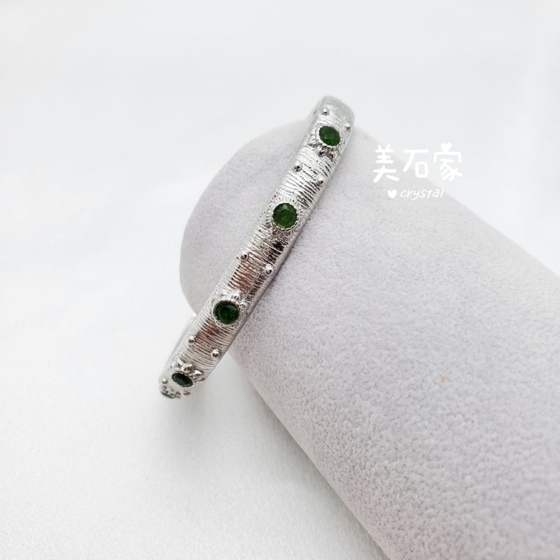 美石家 crystal  | 綠透輝 | 透輝石 | 手環 約7mm+